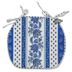 Le Cluny French Linens Table Linens Lisa White Coated Cotton French Style Chair Pad By Le Cluny