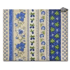 Le Cluny French Linens Monaco Beige & Blue Acrylic-Coated Cotton Reversible Placemat By Le Cluny