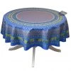 Le Cluny French Linens 70" Round Olives Blue Provence Tablecloth By Le Cluny Table Linens 1 Le Cluny French Linens 70" Round Olives Blue Provence Tablecloth By Le Cluny Table Linens