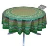 Le Cluny French Linens 70" Round Olives Green Provence Tablecloth By Le Cluny Table Linens
