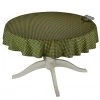 Le Cluny French Linens 60" Round Olives Green All-Over Acrylic-Coated Cotton Provence Tablecloth By Le Cluny Table Linens 2 Le Cluny French Linens 60" Round Olives Green All-Over Acrylic-Coated Cotton Provence Tablecloth By Le Cluny Table Linens