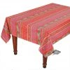 Le Cluny French Linens 60x84" Rectangular Olives Red Acrylic-Coated Cotton Provence Tablecloth By Le Cluny Table Linens