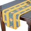 Le Cluny French Linens 16x72" Sunflower Blue Acrylic-Coated Cotton Provence Table Runner By Le Cluny 1 Le Cluny French Linens 16x72" Sunflower Blue Acrylic-Coated Cotton Provence Table Runner By Le Cluny