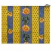 Le Cluny French Linens Sunflower Blue Acrylic-Coated Cotton Reversible Placemat By Le Cluny