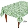 Le Cluny French Linens Table Linens 60x120" Rectangular Versailles Green Acrylic-Coated Cotton Provence Tablecloth By Le Cluny