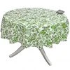 Le Cluny French Linens 70" Round Versailles Green Acrylic-Coated Cotton French Tablecloth By Le Cluny