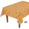 Le Cluny French Linens Table Linens 60x 96" Rectangular Versailles Yellow Acrylic-Coated Cotton French Tablecloth By Le Cluny