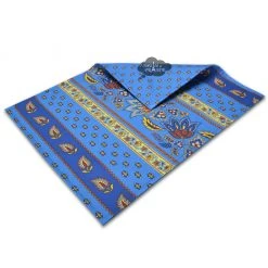 Le Cluny French Linens Table Linens Lisa Blue Acrylic-Coated Cotton Reversible Placemat By Le Cluny