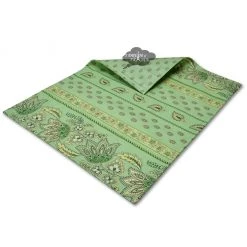 Le Cluny French Linens Lisa Pistachio Acrylic-Coated Cotton Reversible Placemat By Le Cluny Table Linens