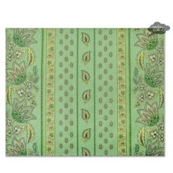 Le Cluny French Linens Lisa Pistachio Acrylic-Coated Cotton Reversible Placemat By Le Cluny Table Linens