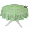 Le Cluny French Linens Table Linens 70" Round Lisa Pistachio French Country Tablecloths By Le Cluny 2 Le Cluny French Linens Table Linens 70" Round Lisa Pistachio French Country Tablecloths By Le Cluny