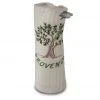 Olive Tree Cream Waffle Weave Kitchen Towel By Tissus Toselli