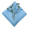 Poppies Sky Blue Provence Cotton Napkin By Tissus Toselli