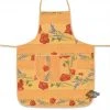 Poppies Yellow Cotton Kitchen Apron By Tissus Toselli Aprons & Pot Holders