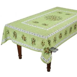 Provence Imports Provence Olivier French Provencal Polyester Tablecloth - 59x92" Rectangular