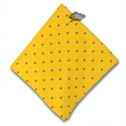 Calisson Yellow & Blue Provence Cotton Napkin By Tissus Toselli Table Linens
