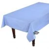 60x96" Rectangular Calisson Lavender Blue Acrylic-Coated Cotton Tablecloth By Tissus Toselli 1 60x96" Rectangular Calisson Lavender Blue Acrylic-Coated Cotton Tablecloth By Tissus Toselli