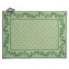 Calisson Green Quilted Cotton Placemat By Tissus Toselli