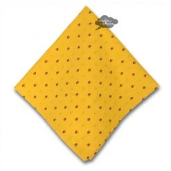 Calisson Yellow & Red Provence Cotton Napkin By Tissus Toselli Table Linens