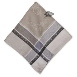 Table Linens Romantique Greige French Cotton Jacquard Napkin By Tissus Toselli