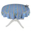 58" Round Clos Des Oliviers Blue Tablecloth By L'ensoleillade