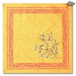 Table Linens Clos Des Oliviers Yellow Provence Cotton Napkin By L'Ensoleillade