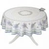 Table Linens 70" Round Lauris Acrylic-Coated Cotton Tablecloth By Tissus Toselli 1 Table Linens 70" Round Lauris Acrylic-Coated Cotton Tablecloth By Tissus Toselli