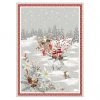 Snow Trek French Cotton Kitchen Towel By Tissus Toselli
