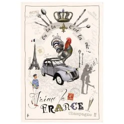 Winkler Torchons & Bouchons France Panorama Tea Towel By Winkler Torchons Et Bouchons Kitchen