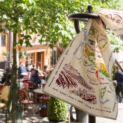 Winkler Torchons & Bouchons Towels French Wine Map Tea Towel By Torchons Et Bouchons