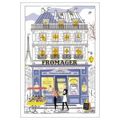 Winkler Torchons & Bouchons Cheese Shop Tea Towel By Winkler Torchons Et Bouchons