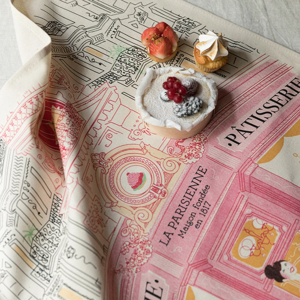 Winkler Torchons & Bouchons Pastry Shop Tea Towel By Winkler Torchons Et Bouchons Kitchen 4 Winkler Torchons & Bouchons Pastry Shop Tea Towel By Winkler Torchons Et Bouchons Kitchen