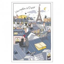 Winkler Torchons & Bouchons Roofs Of Paris Cotton Tea Towel By Winkler Torchons Et Bouchons
