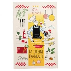 Winkler Torchons & Bouchons C'est Si Bon Cotton Tea Towel By Winkler Torchons Et Bouchons