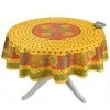 Provence Imports Tournesol Red/Yellow French Provencal Polyester Tablecloth - 70" Round