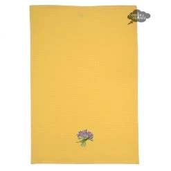 Towels Lavender Yellow Waffle Weave Kitchen Towel By Tissus Toselli